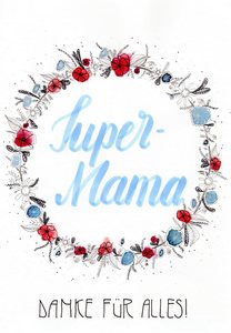 Karte Super Mama